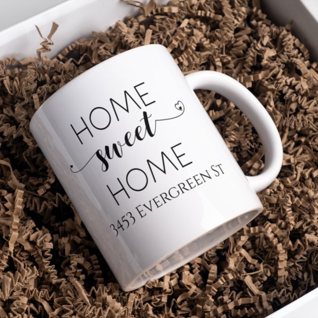 Mug Chez Soi Nouvelle Adresse Cadeau de Crémaillère (Créateur téléchargé)
