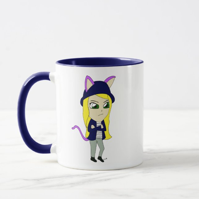Mug chibi catgirl (Gauche)