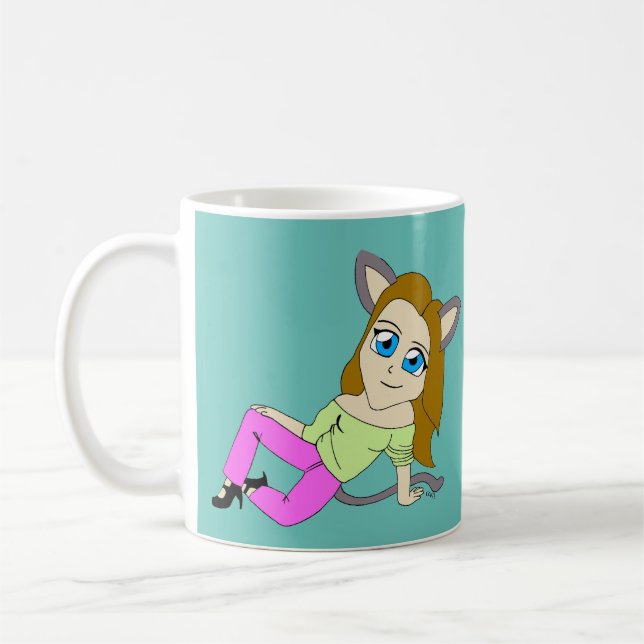 Mug chibi catgirl (Gauche)