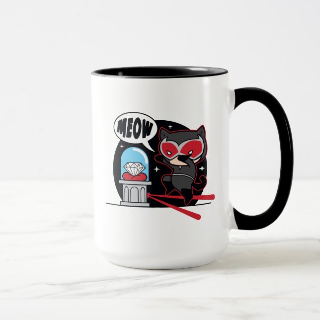 Mug Chibi Catwoman à voler un diamant (Droite)