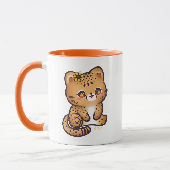 Mug Chibi Cheetah Aritai (Gauche)
