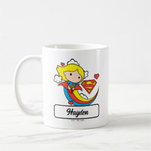 Mug Chibi Supergirl volant arc-en-ciel