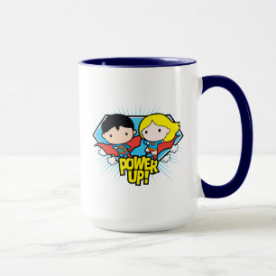 Mug Chibi Superman & Chibi Supergirl Power Up!