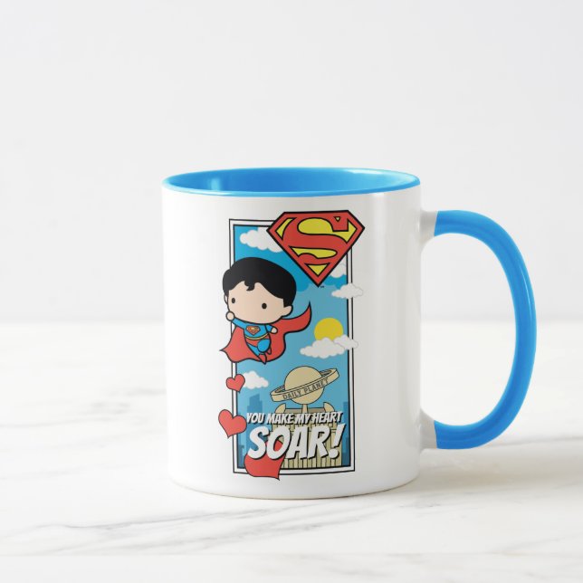 Mug Chibi Superman - Tu Fais Tourner Mon Coeur Valenti (Droite)
