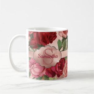 Mug Chic Elegant Roses Roses Roses Roses Roses Roses R