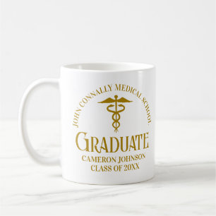 Mug Chic Gold Médicale School Graduate sur mesure