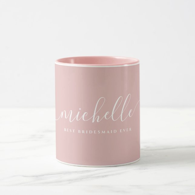 Mug Chic Meilleure femme d'accueil jamais nom personna (Centre)
