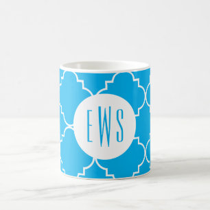 Mug Chic Monogramme de Quatrefoil