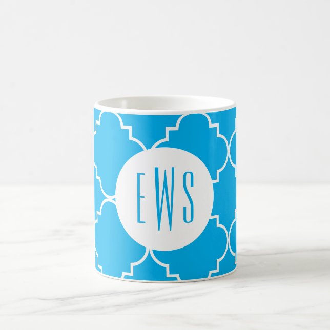 Mug Chic Monogramme de Quatrefoil (Centre)
