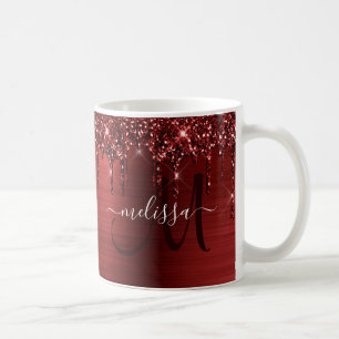 Mug Chic Red Parties scintillant Drives brossé Monogra