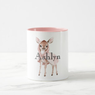 Mug Chic rose mou cerf