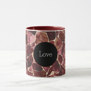 Mug Chic rouge de Bourgogne Abstrait