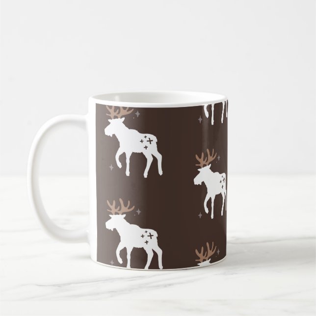 Mug Chic scandinave : Motifs Vintages sans couture (Gauche)