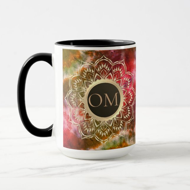 Mug Chic Tie Dye OM Mandala (Gauche)