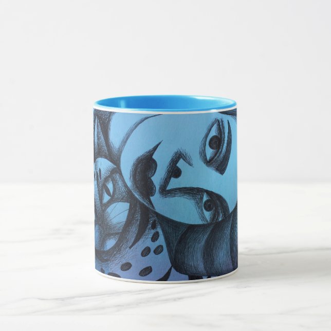 Mug Chica y su gato (Centre)
