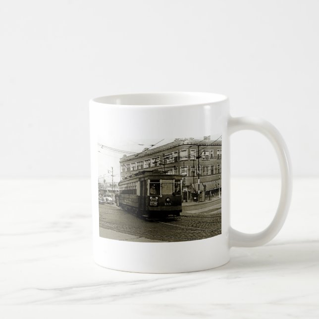 MUG CHICAGO 63E ET OCCIDENTALE 1952 TROLLEY ART SEPIA (Droite)