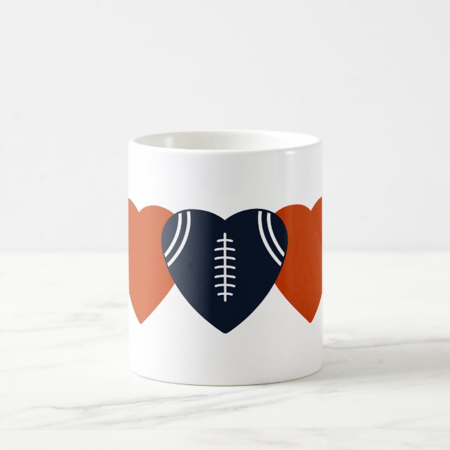 Mug Chicago Bears Football Heart Design (Centre)
