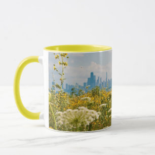 Mug Chicago comme vu de l'oiseau du port de Montrose