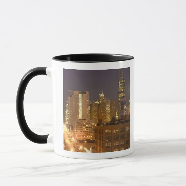 Mug Chicago, Illinois, Skyline de West Loop à (Gauche)