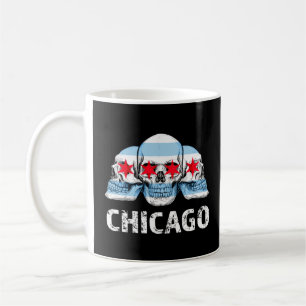 Mug Chicago pour Hommes Chicago Drapeau oeuvre avec cr