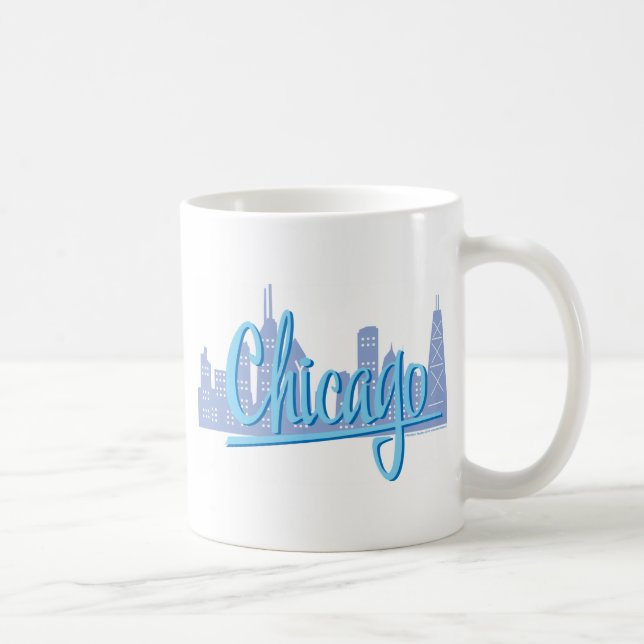 Mug Chicago Skyline de la ville venteuse (Droite)