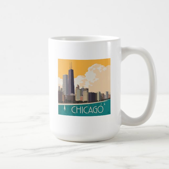 Mug Chicago | Skyline moderne (Droite)