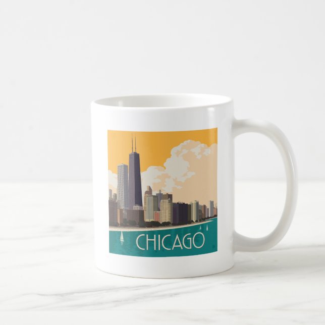 Mug Chicago | Skyline moderne (Droite)