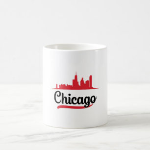 Mug Chicago USA City Skyline Skyline drôle Cadeau