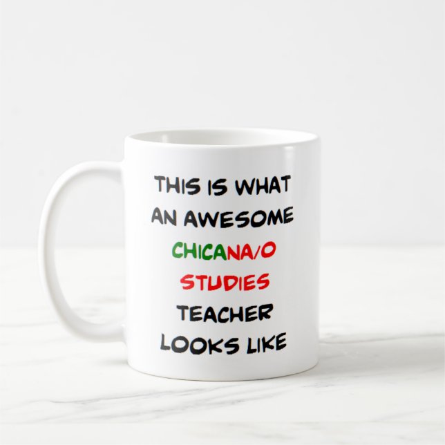 Mug chicano/professeur d'études, génial (Gauche)