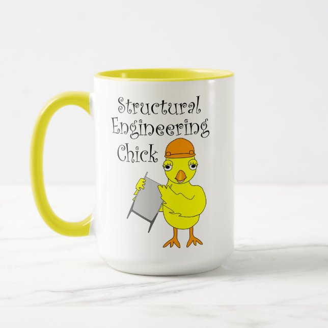 Mug Chick d'ingénierie structurelle (Gauche)
