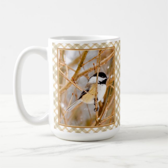Mug Chickadee au plafond noir - Photo originale (Gauche)