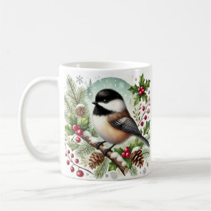 Mug Chickadee Holiday