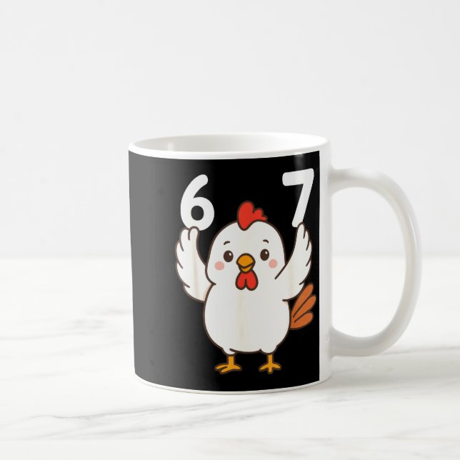 Mug Chicken 67 Meme Six Seven Funny Gen Alpha  (Droite)