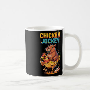 Mug Chicken Jockey Capybara Amateurs Pixel Art Gamer A