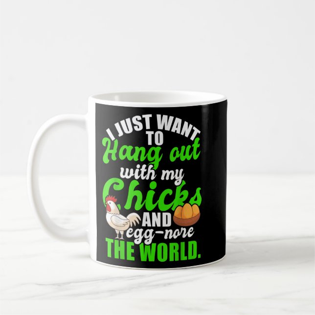 Mug Chicken Owen Chicken Drôle Citation de Poulet Cost (Gauche)