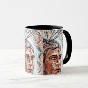 Mug Chieftan ancien et motif fractal