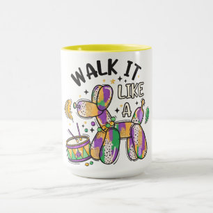 Mug Chien à ballets Mardi Gras