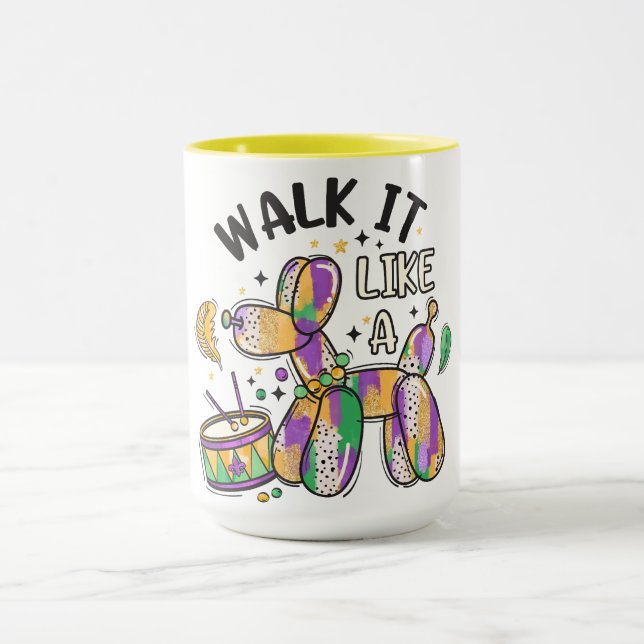 Mug Chien à ballets Mardi Gras (Centre)