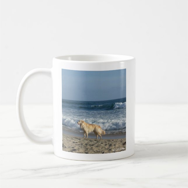 Mug Chien à la plage  (Gauche)