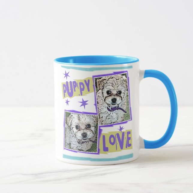 Mug CHIEN : Amour de chiot Multi-Poo (Droite)