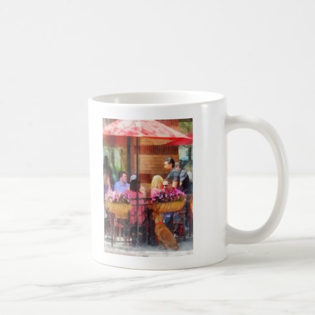 Mug Chien attendant au café Hoboken NJ (Droite)
