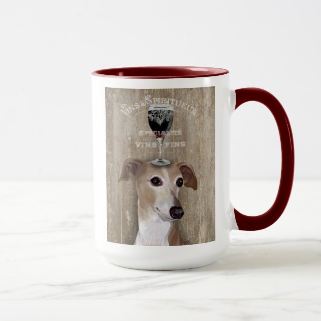 Mug Chien Au Vin Greyhound (Droite)