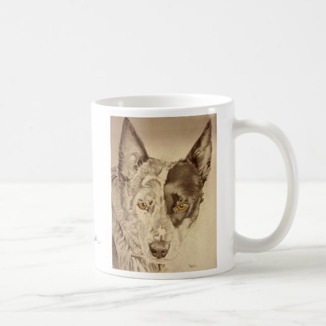 Mug Chien australien bleu de bétail de Heeler (Droite)