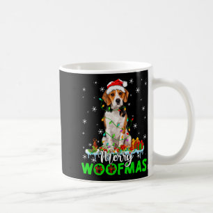 Mug Chien Beagle Joyeux Woofmas Drôles Lumières Xmas C