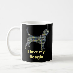Mug Chien beagle Ligne jaune et noire