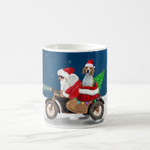 Mug Chien beagle Noël Père Noël