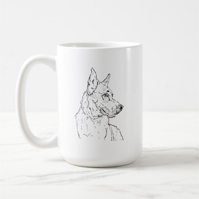 Mug Chien Berger Allemand Art Alsacien (Gauche)