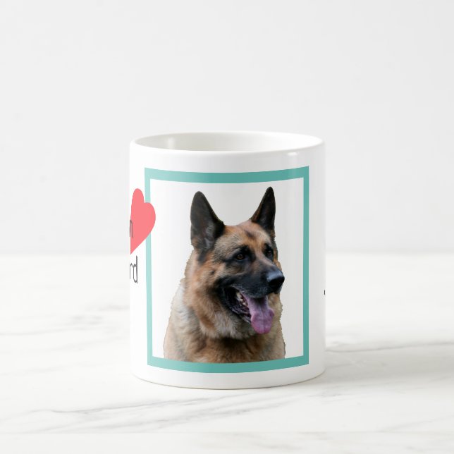 Mug Chien berger allemand avec nom, amoureux des chien (Centre)