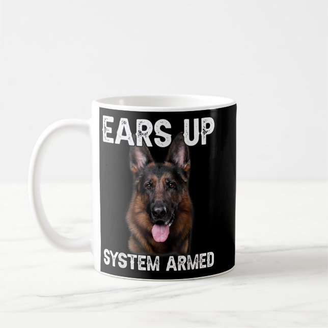 Mug Chien berger allemand oreilles système armée (Gauche)