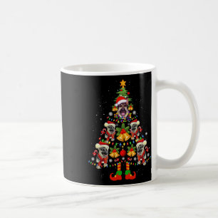 Mug Chien berger allemand Santa Hat sapin Noël Noël No
